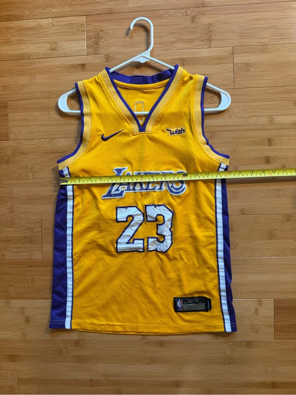 Nike LeBron James Lakers #23 Swingman Jersey - Youth Medium - Wish Logo - NBA